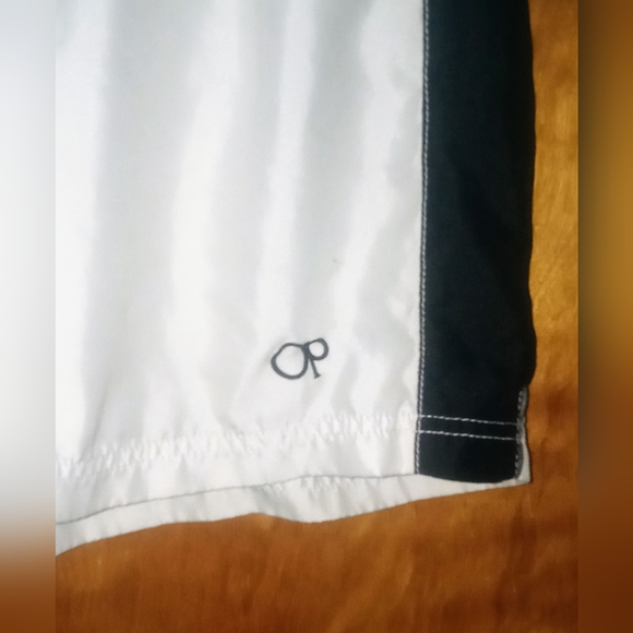 Men's OP Ocean Pacific Swim Trunks Medium (32-34) Board Shorts w/ Pockets - Picture 3 of 4